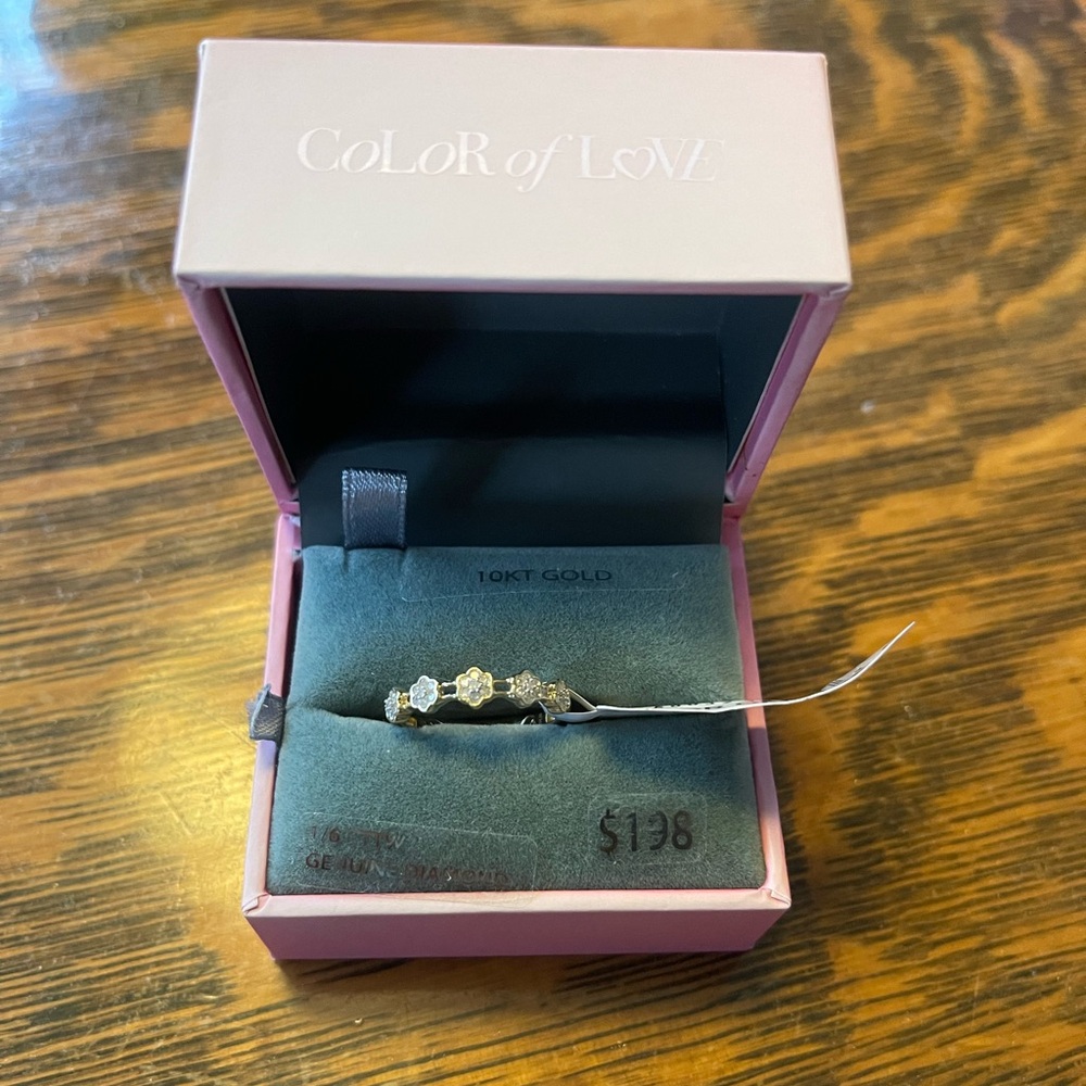 10k solid gold stackable ring